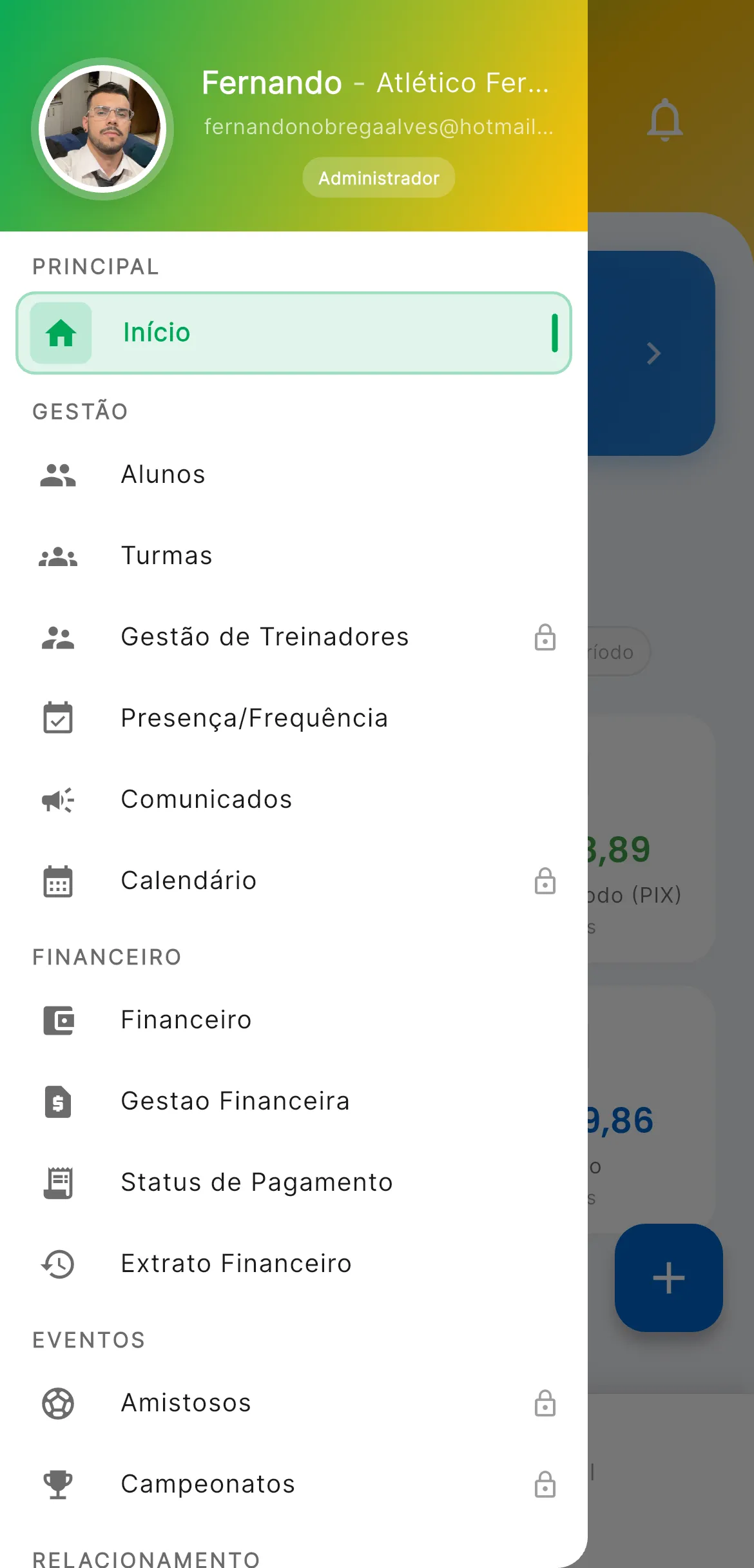 Campeonatos Multiesportes no AppFUT